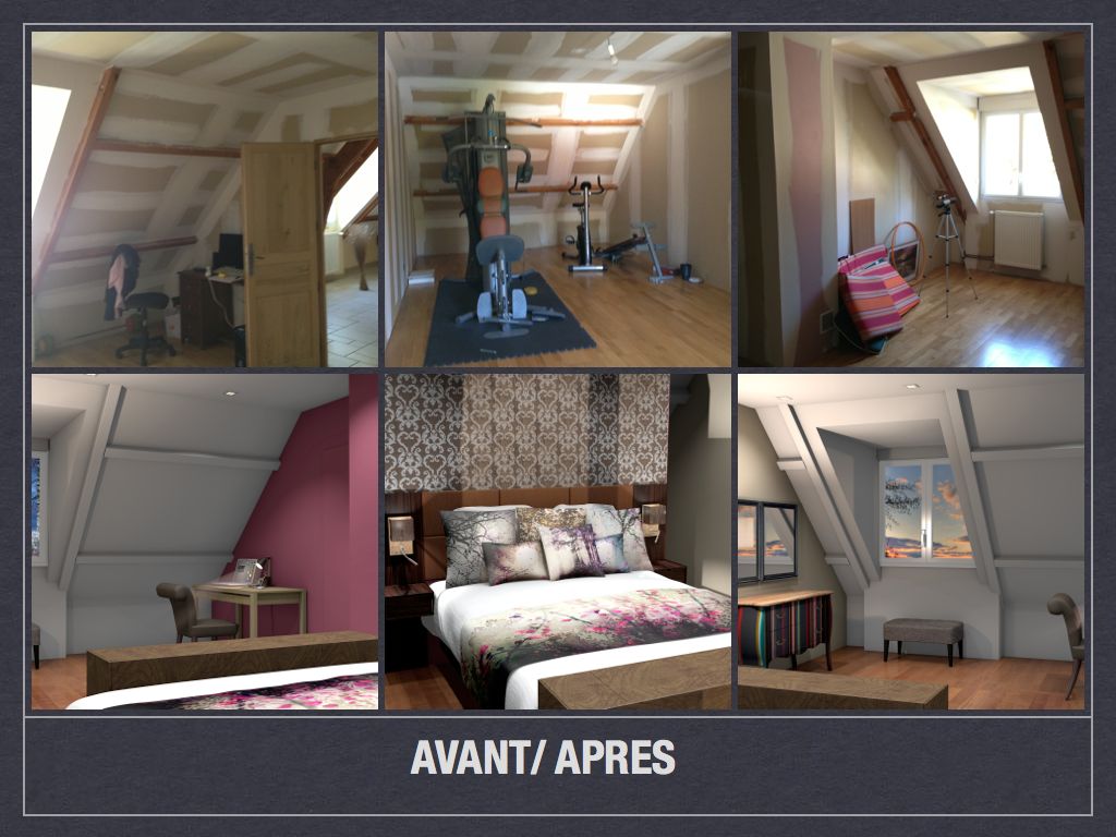Avant/ après: projet de décoration et d'aménagement d'espace