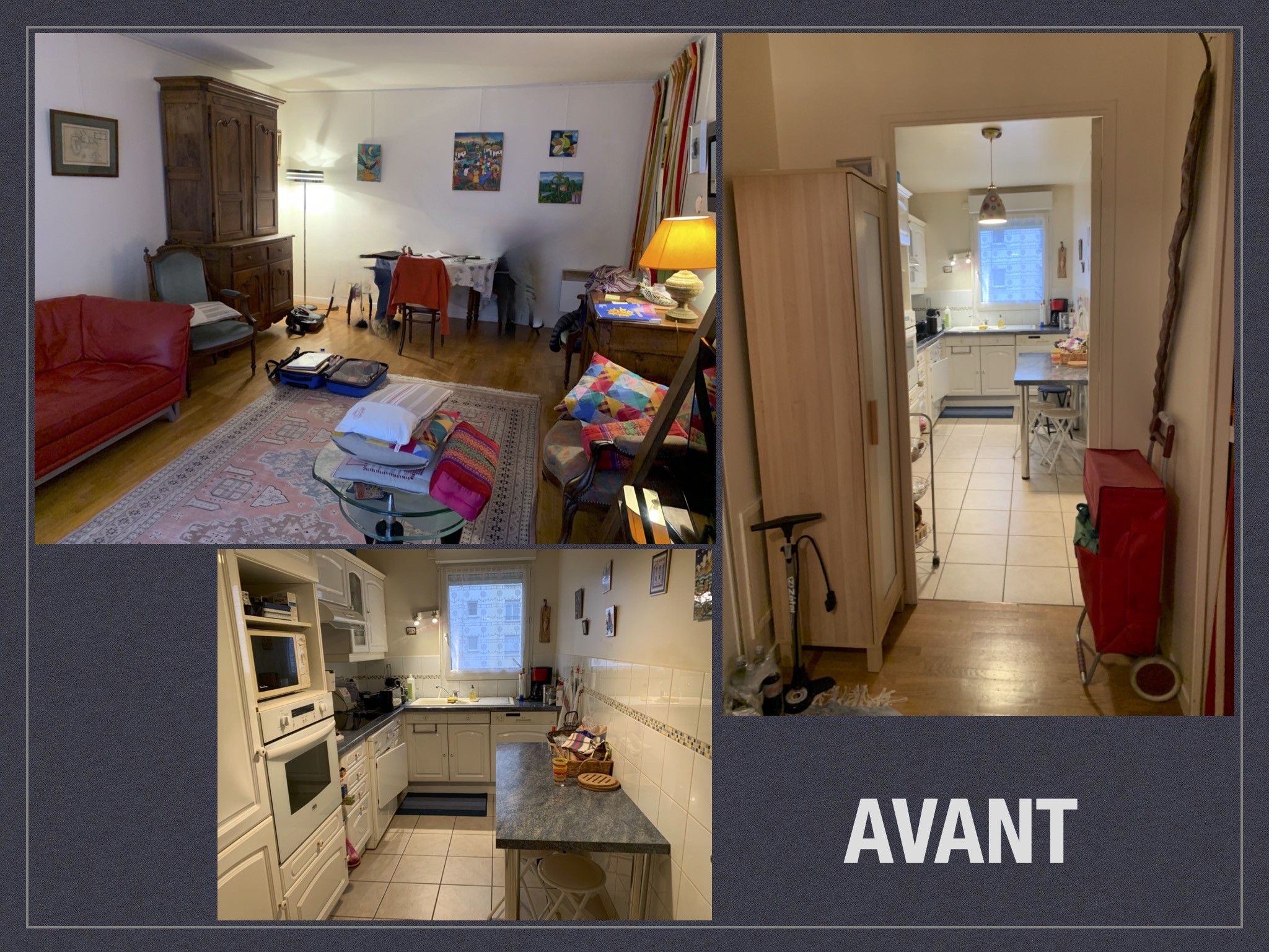 Avant montrouge sejour cuisine