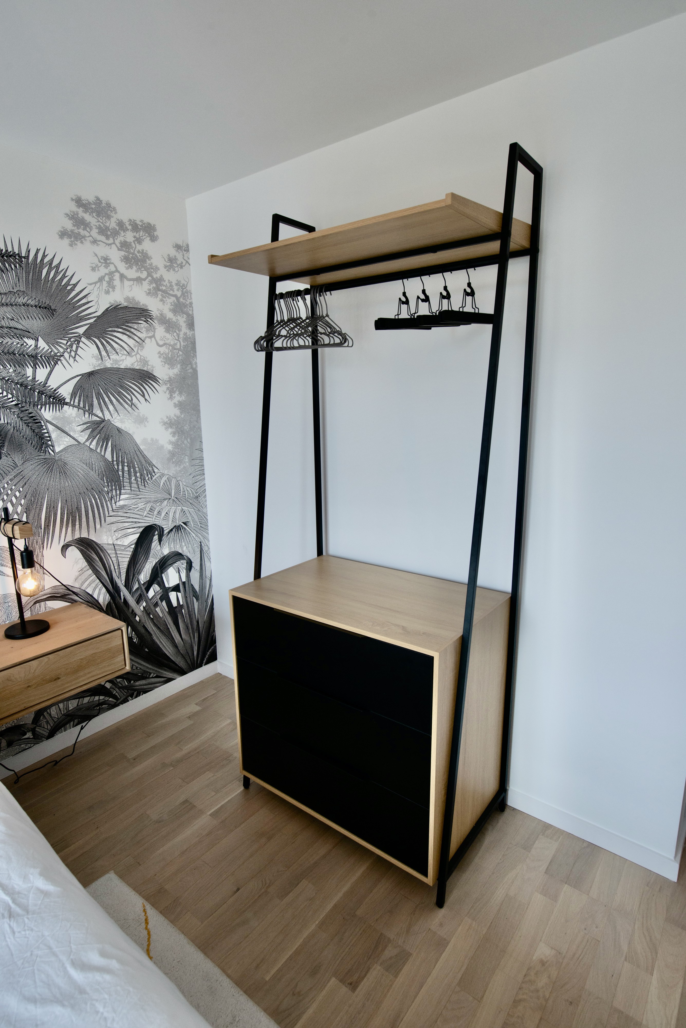 Chessy meuble de rangement bois et noir
