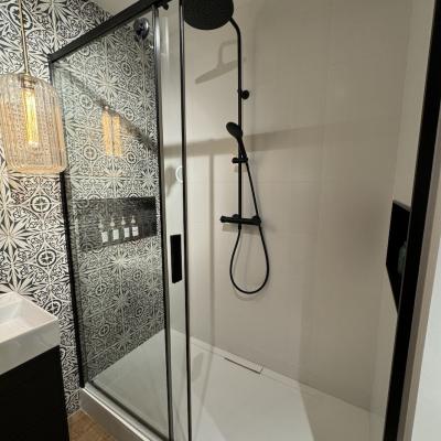 Douche xxl noir et blanc
