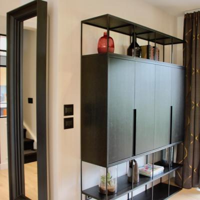 Modernisation d'une maison avec cuisine ilot et verriere