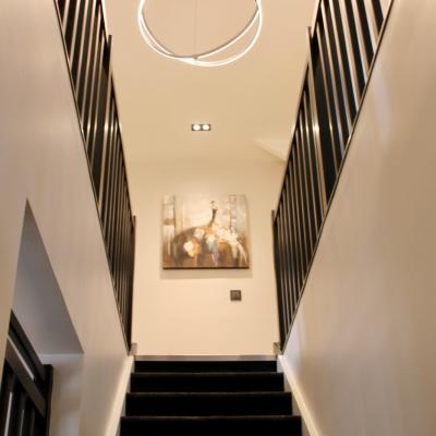 Modernisation d'une maison avec cuisine ilot et verriere