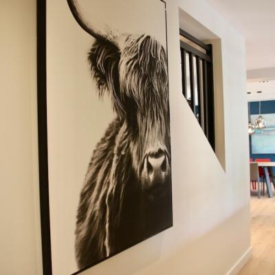 Modernisation d'une maison avec cuisine ilot et verriere