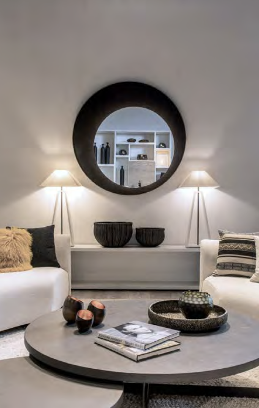 Inspiration se jour avec miroir rond