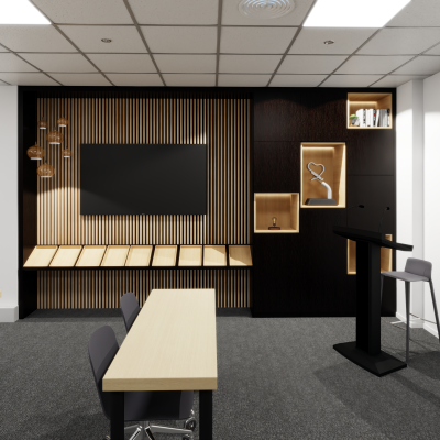 Rangement pour salle de re union