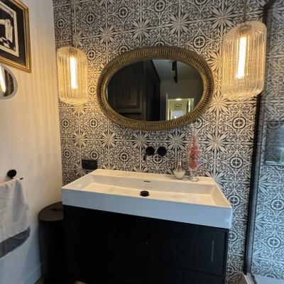 Salle de bain moderne et vintage