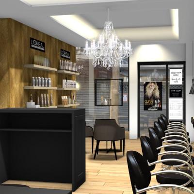 Salon de coiffure chic et moderne