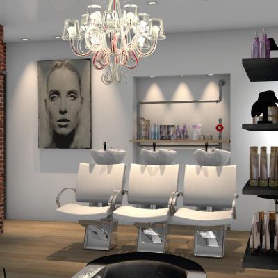 Salon de coiffure style industriel à Gretz
