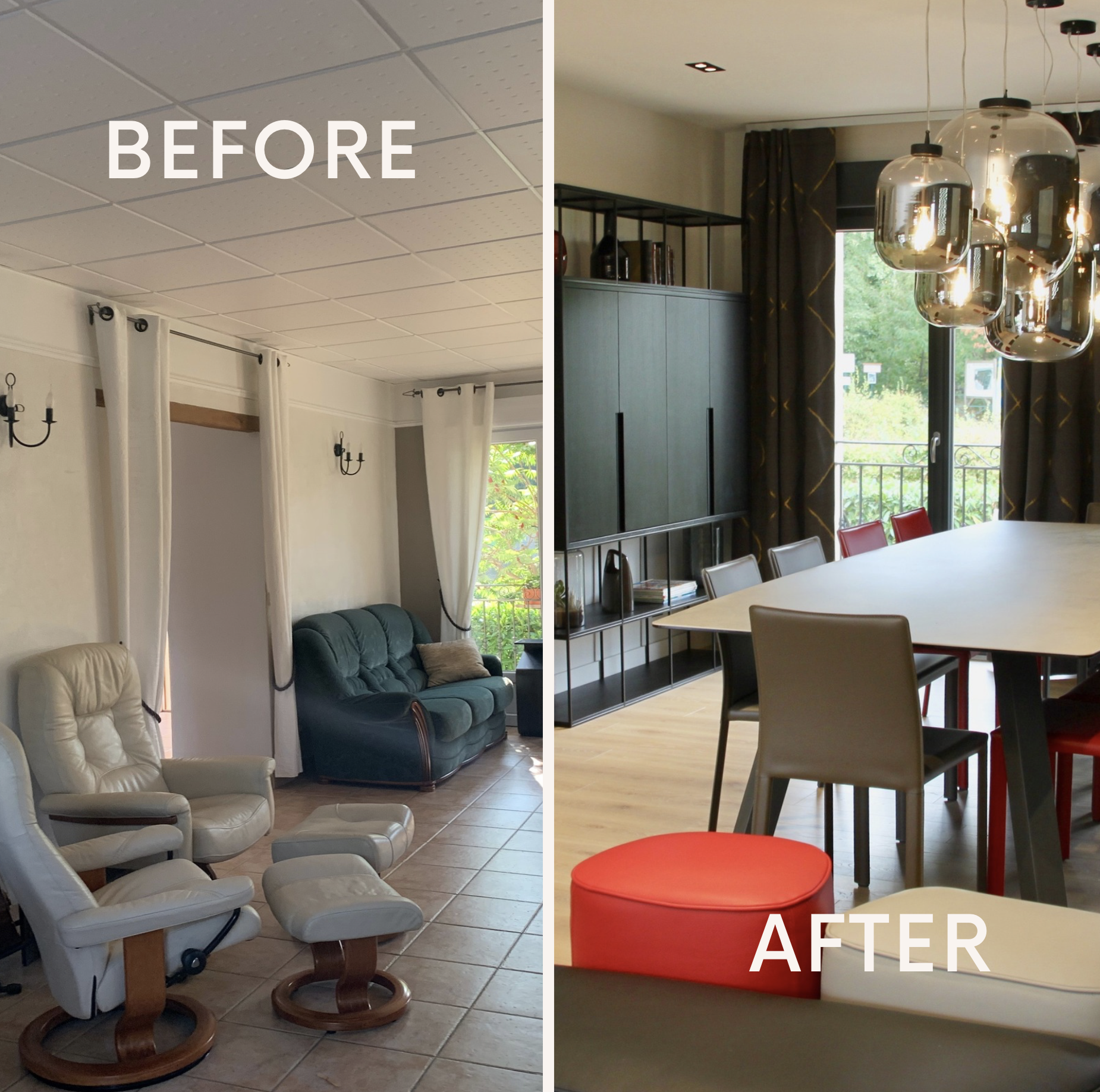 Architecte interieur vaires sur marne 77 avant apre s salle a manger