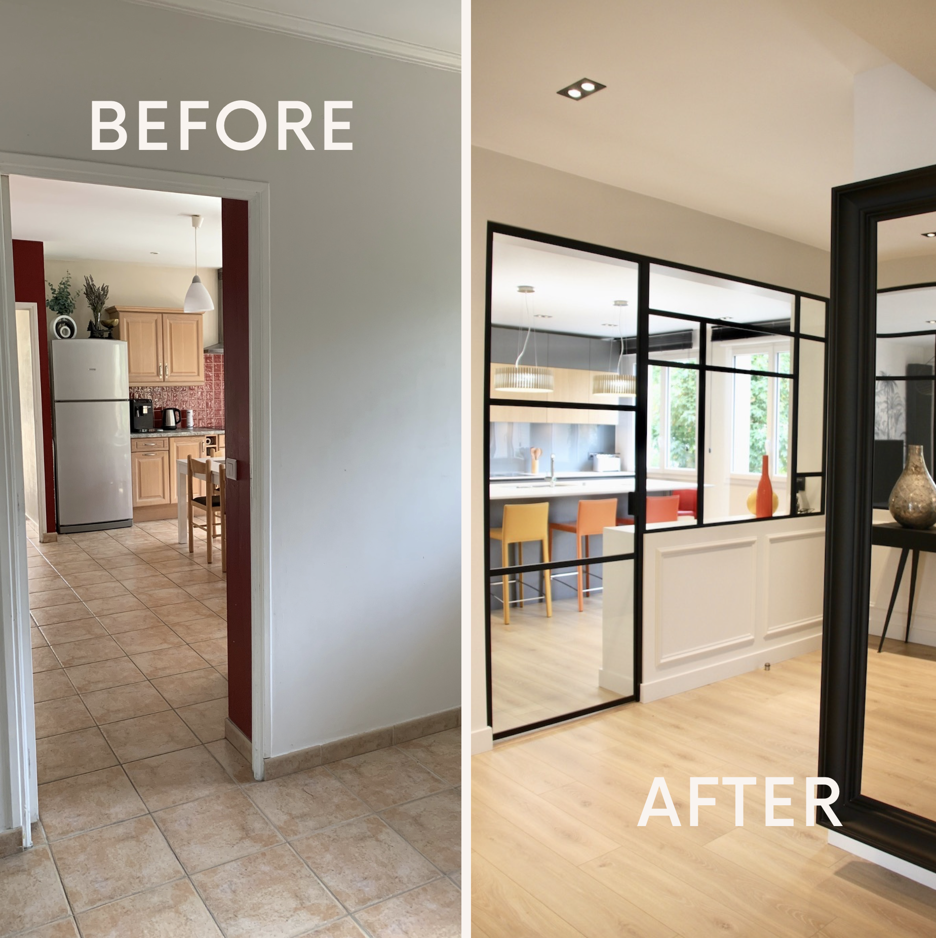 Architecte interieur vaires sur marne 77 avant apre s salle a manger verrie re