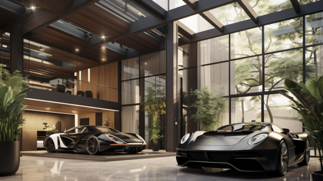 agencement de garage luxe