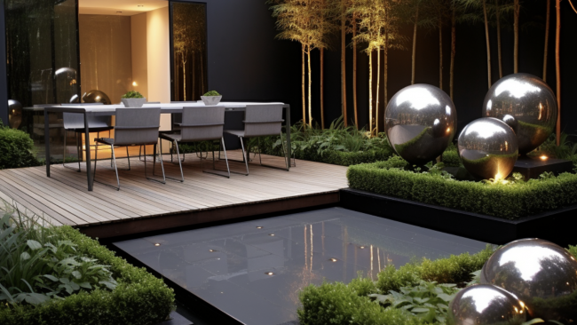 la lumière au jardin