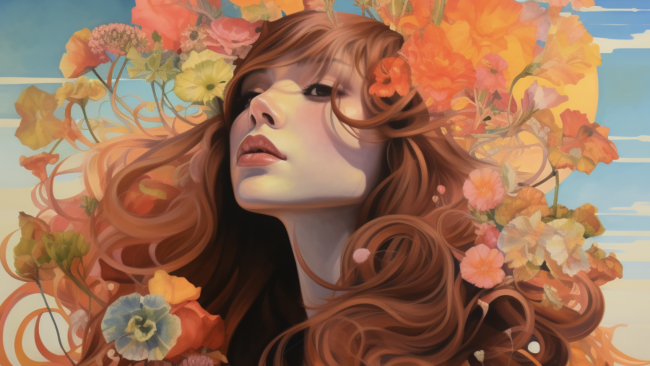 Tableau coloré dans une décoration neutre