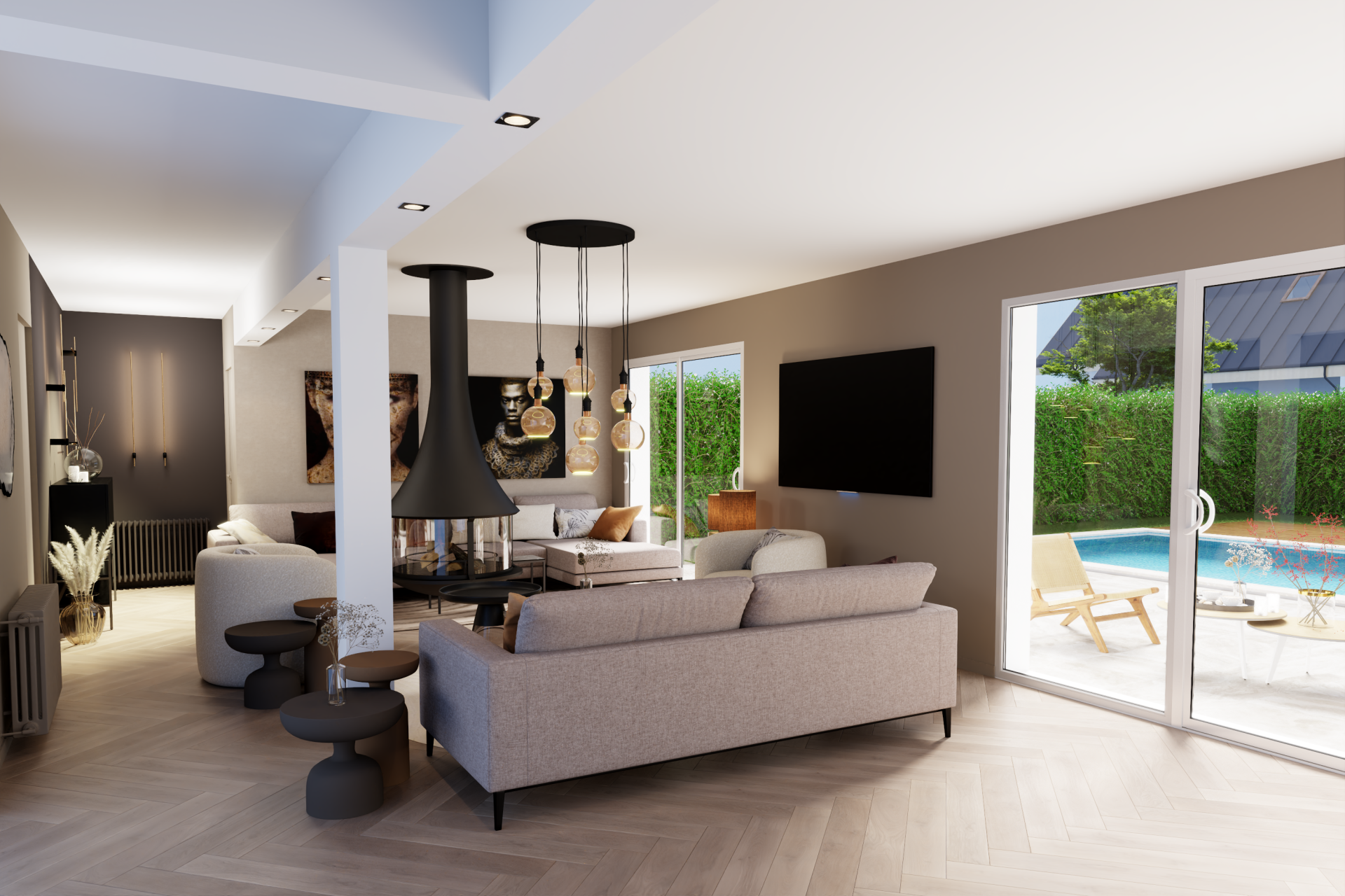 3D photo réaliste pour l'architecture d'intérieur