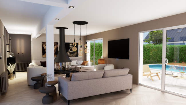 3D photo réaliste pour l'architecture d'intérieur